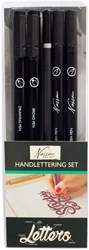 Creative Craft Group Handlettering Set - schwarz - 5-teilig - kreative Hobby