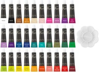 Acrylfarben Set Malen Nassau 30 Farben mit Palette kreativ-2
