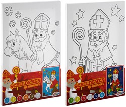 Grafix Malen nach Zahlen Sinterklaas Leinwand Set für Kinder