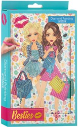 Besties Diamond Painting Notitieboek - Blauw