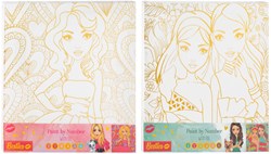 Canvas Malen nach Zahlen Besties 30x30cm Goldfolie kreativ