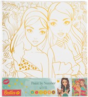Canvas Malen nach Zahlen Besties 30x30cm Goldfolie kreativ-3