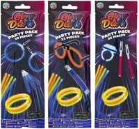 Glow in The Dark Sticks Party Pack, 30dlg.