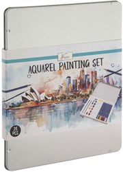 Creative Craft Group Aquarellfarben Set - 28-teilig Malen in Metallbox