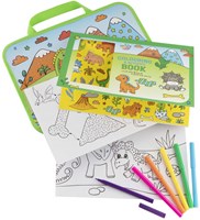 Creative Craft Group Reisetablett Dinosaurier Malbuch mit Filzstiften-2