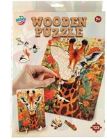 Creative Craft Group Holzpuzzle Giraffe - einzigartige Formen - 130 Teile