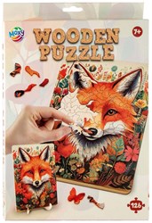 Creative Craft Group Holzpuzzle Fuchs 130 Teile buntes Spielzeug