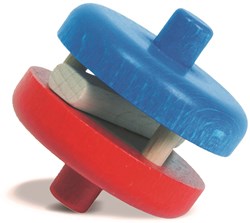 nic Rasselscheibe rot/blau - Babyspielzeug Rassel