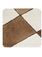 Dutch House Bidetmatte Luxus Badezimmer Antirutsch 60x60 cm braun Mikrofaser