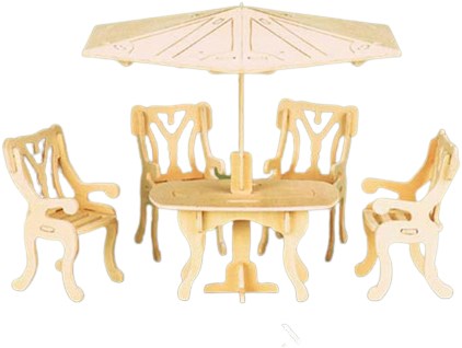 Bouwpakket hout Tuinset 1:12 892