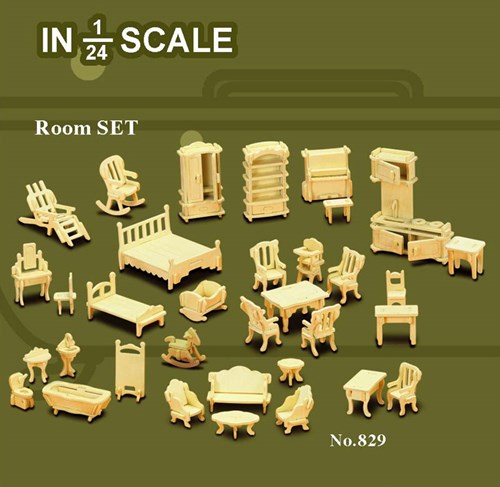 Bausatz-Set Puppenhausmöbel 829