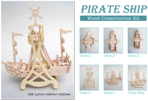 Holzbausatz Rockin Piratenschiff 951