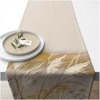 Ambiente Tischläufer Baumwolle Dekoration Waving grass 40x15cm