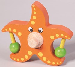 nic Holzspielzeug Seestern orange - pädagogisches Spiel für Kinder
