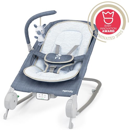 Ingenuity Babywippe Happy Belly Rock-to-Bounce Massage Multicolor-2