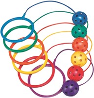 Spordas Spring-Spielzeug Skip-N-Hop Set mit 6 Farben für Kinder
