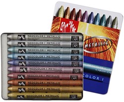Caran d'Ache Ölpastell Metallic Set 10 Stück für kreatives Zeichnen