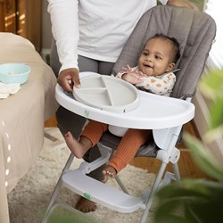 Ingenuity Hochstuhl klappbar - kompakt grau - Baby Essstuhl
