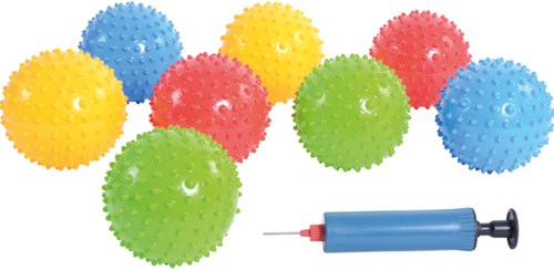 Eduplay Igelbälle Set mit Pumpe - 25 Stück - sensorisches Spielzeug