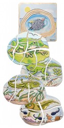 Beleduc Holzschichtpuzzle Frosch Lernspielzeug 28 Teile