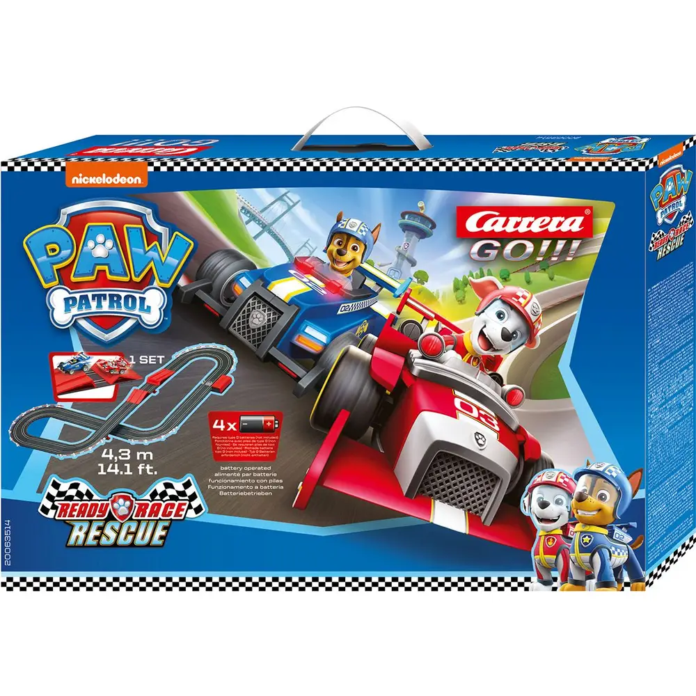 Carrera Rennbahn Paw Patrol Ready Race Rescue Spielset 1:43