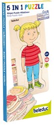Beleduc Holzpuzzle Körper Mädchen Lernspielzeug Anatomie