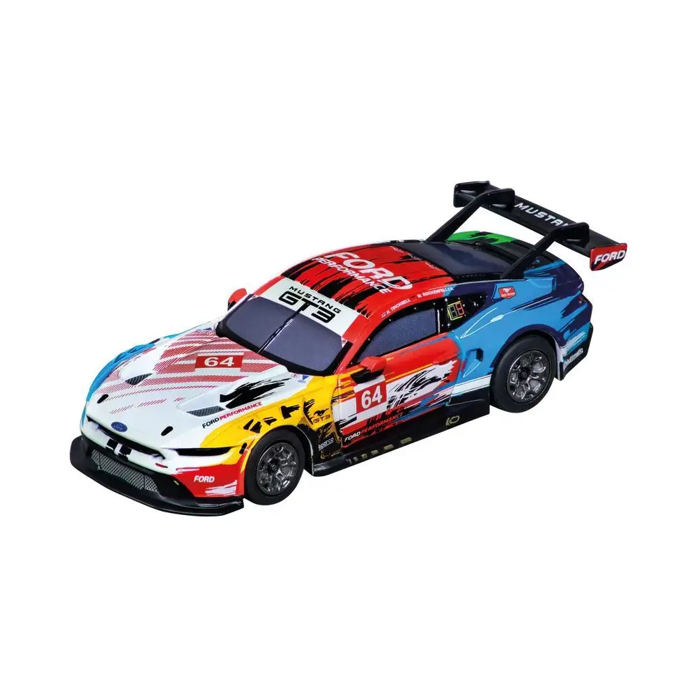 Carrera Rennauto Ford Mustang GT3 Champion Spirit HYBRID 1:50 blau