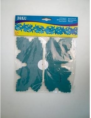 Folat Girlande Papier Hoku blau 6 Meter - Partydekoration schwer entflammbar-2