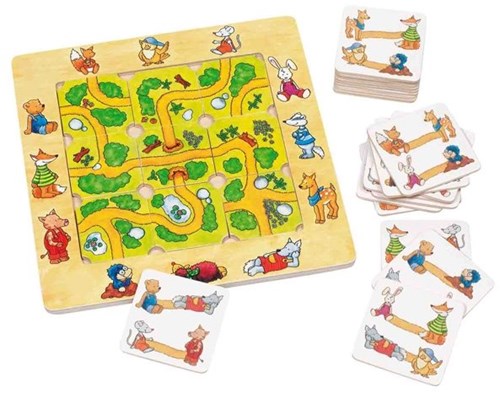 Goki Holz-Puzzlespiel für Kinder - Lernspielzeug mit Tieren-2