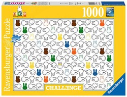 Ravensburger Puzzle Miffy - Cartoon Legespiel 1000 Teile für Erwachsene