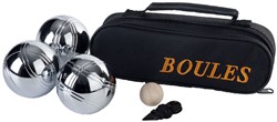 Engelhart - 010121 - Petanque Boules-Kugeln 3 Stuck - Boules Spieleklassiker 720 G, Durchmesser 74 Mm, Stofftasche