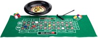 Roulette Black Jack Set Casino Spiel 30 cm komplett mit Spielmatte-3