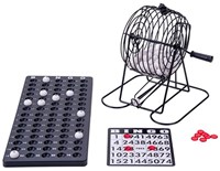 Angel Sports Bingotrommel - Metall Bingo Spiel Komplettset 75 Kugeln