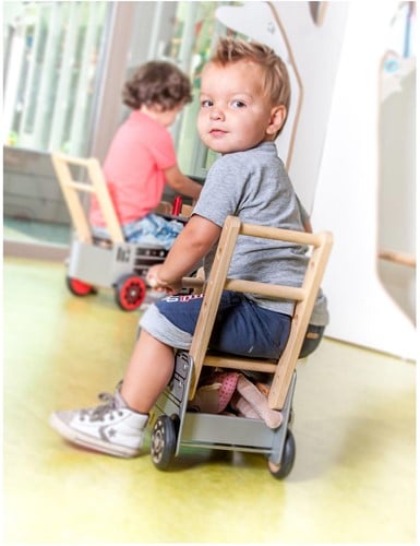 I'm Toy Holz-Lauflernwagen Werktruck - Schiebewagen für Kinder-3