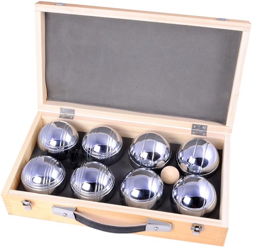 Engelhart - 010206 - Petanque kugeln set (8 boulekugel ) Luxus Petanque Spiele - Boules-Set In Holzkiste, 8 stuck- Jeu de boules --3