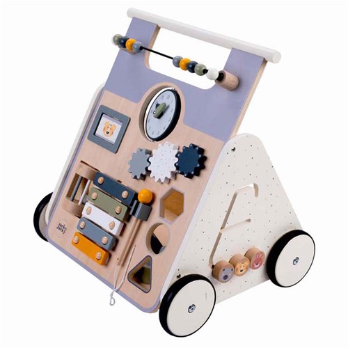 Holz Lauflernwagen Spielzeug Jack & Jacky bunt für Kleinkinder