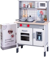 Holz Spielküche mit Zubehör - Kinderküche Spielzeug für Kinder-3