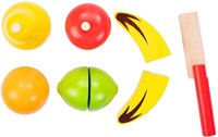 Holz Schneideset Obst Spielküche Set für Kinder ab 18 Monaten-3