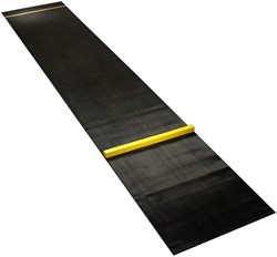 Angel Toys Dartmatte Gummi mit Oche - rutschfeste Dartmatte 300x60 cm