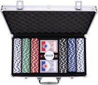 Engelhart Games Pokerkoffer silber 300 Chips 11.5 Gramm Poker Set-3
