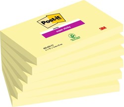 3M Haftnotizblock Post-it super sticky gelb 76x127mm 6 Stück
