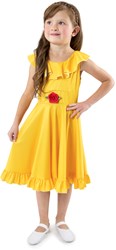 Little Adventures - Gelbes Prinzessinnenkleid Twirldress Größe 8 für Kinder