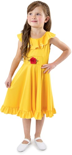 Little Adventures - Gelbes Prinzessinnenkleid Twirldress Größe 8 für Kinder