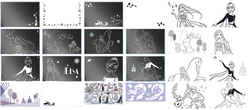 Totum Disney Frozen Scratchbuch - Basteln und Malen mit Stickern-2