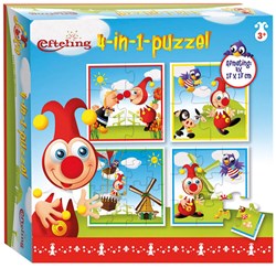 Bambolino Toys Jokie Efteling Puzzle 4 in 1 - pädagogisches Spielzeug