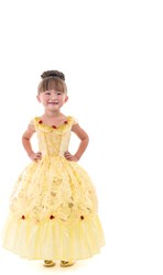 Little Adventures Prinzessinnenkleid Belle gold 3-5 Jahre - Disney Kostümkleid