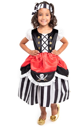 Little Adventures Piratenkleid Kinderkostüm mit Stirnband