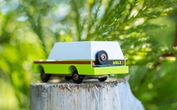 Candylab Holzspielzeugauto - Everglades Mule gelb weiß