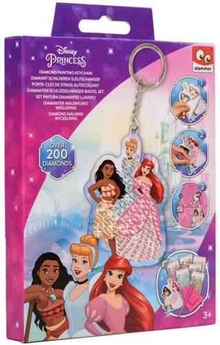 Disney Prinses Diamond Painting Sleutelhanger-2