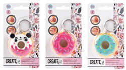 Create it! Schlüsselanhänger Donut Lippenbalsam rosa blau Beauty Accessoire